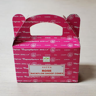 Satya Rose Backflow Dhoop Incense Cones