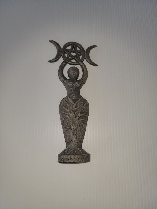 Spiral Triple Moon Goddess Statue