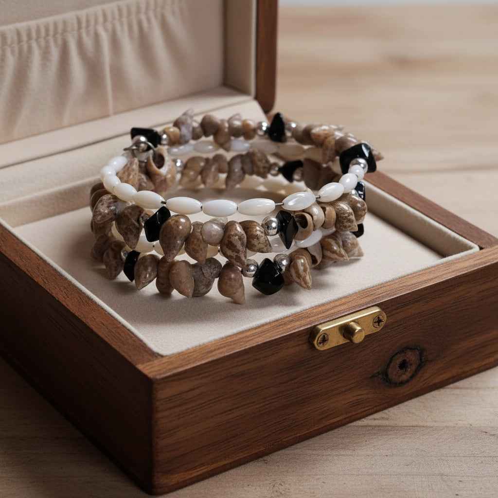 Wire Shell Bracelet