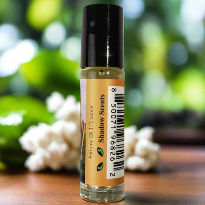 Shadow Scents White Patchouli Roll-On Perfume Body Oil – A Warm Blend of Florals, Spices & Woods