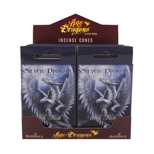 Silver Dragon White Musk Incense Cones