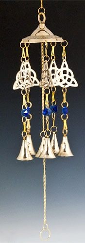 Triquetra Wind Chime with Bells 20" Long