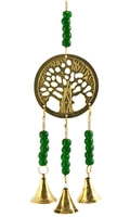 Tree Of Life Brass Chime with Beads 11" Long