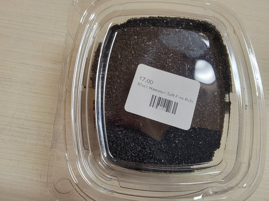 Black Hawaiian Salt Fine Bulk 4 Oz