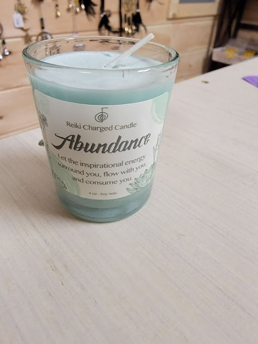 Abundance Reiki Charged Candle
