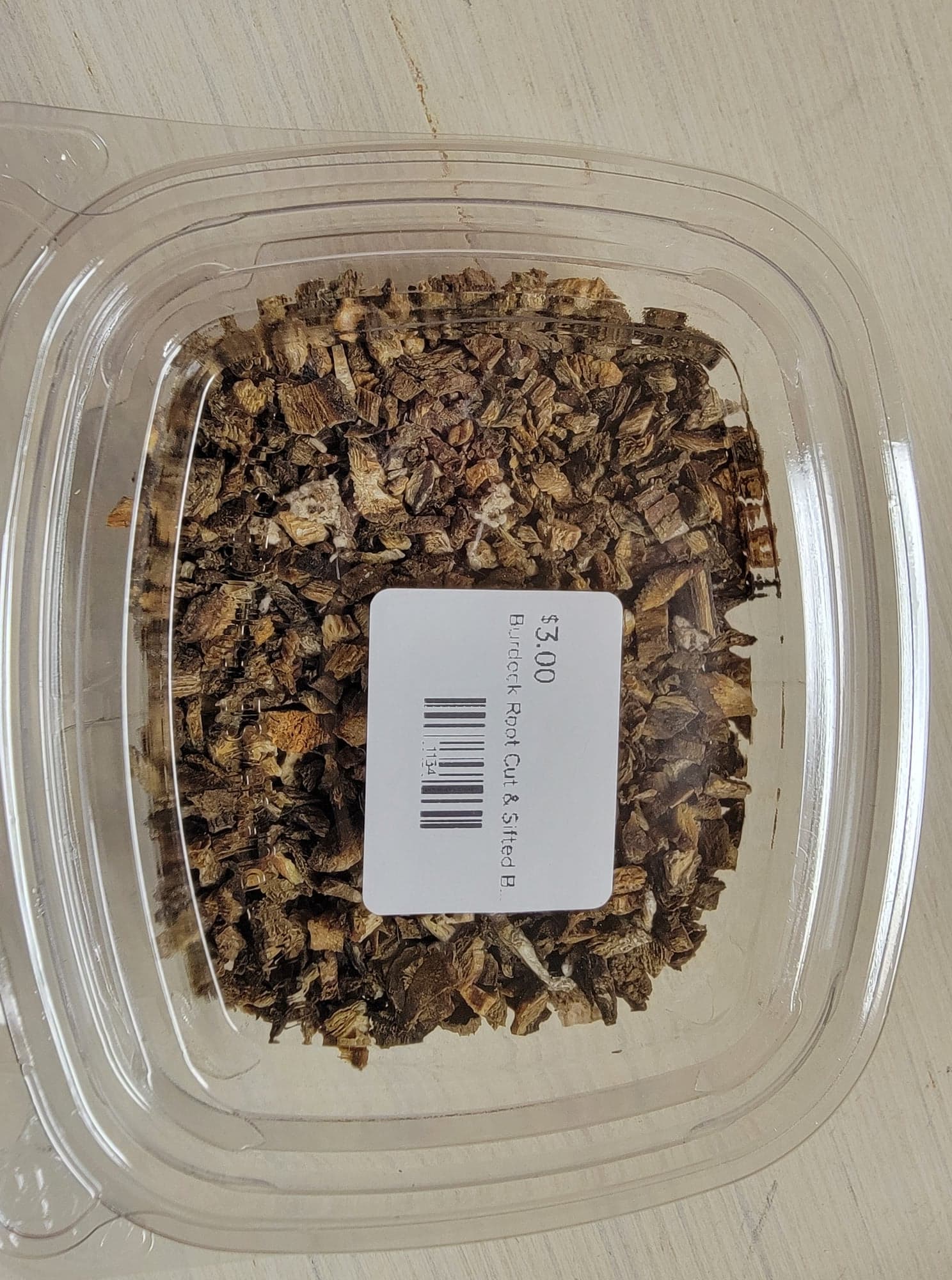 Burdock Root Cut & Sifted Bulk 1.5 OZ