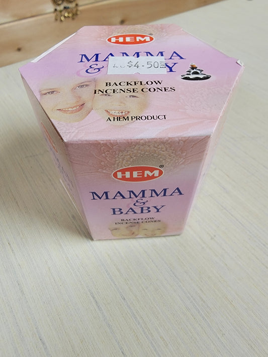 Hem Mamma & Bay Back Flow Incense Cones