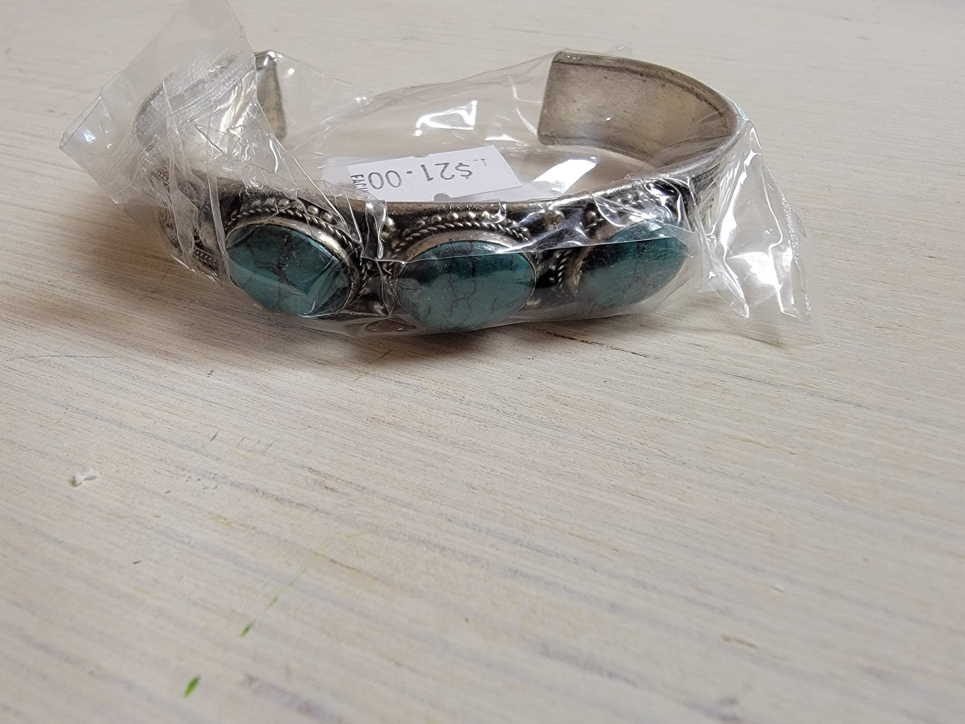 1/2" Bracelet W/Turquoise Stones