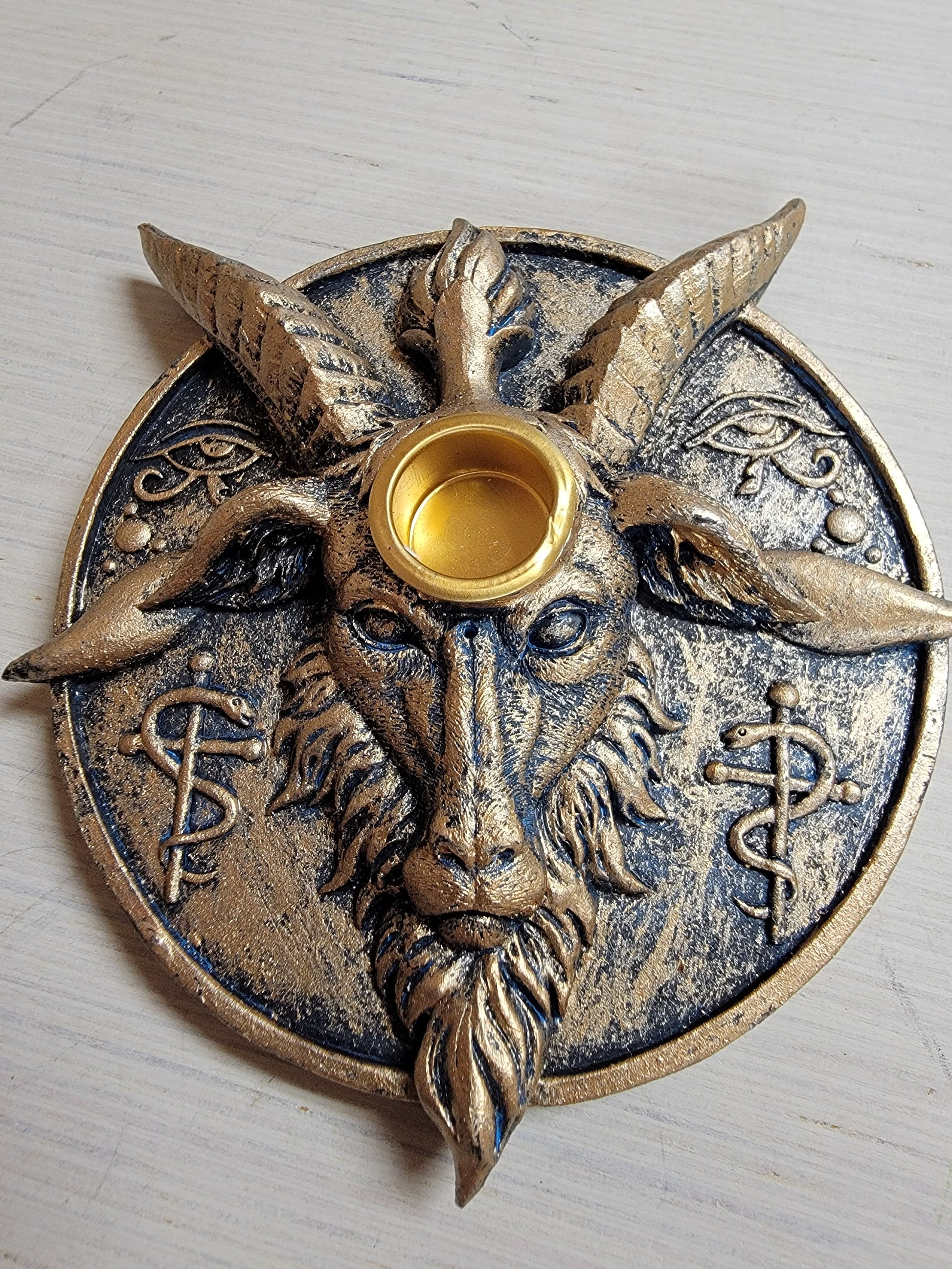 Baphomet Incense Burner/Candle Holder