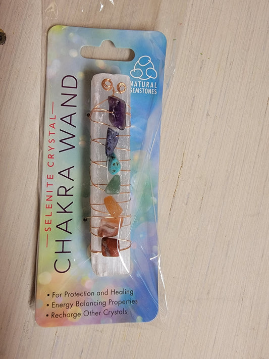 Selenite Crystal Chakra wand