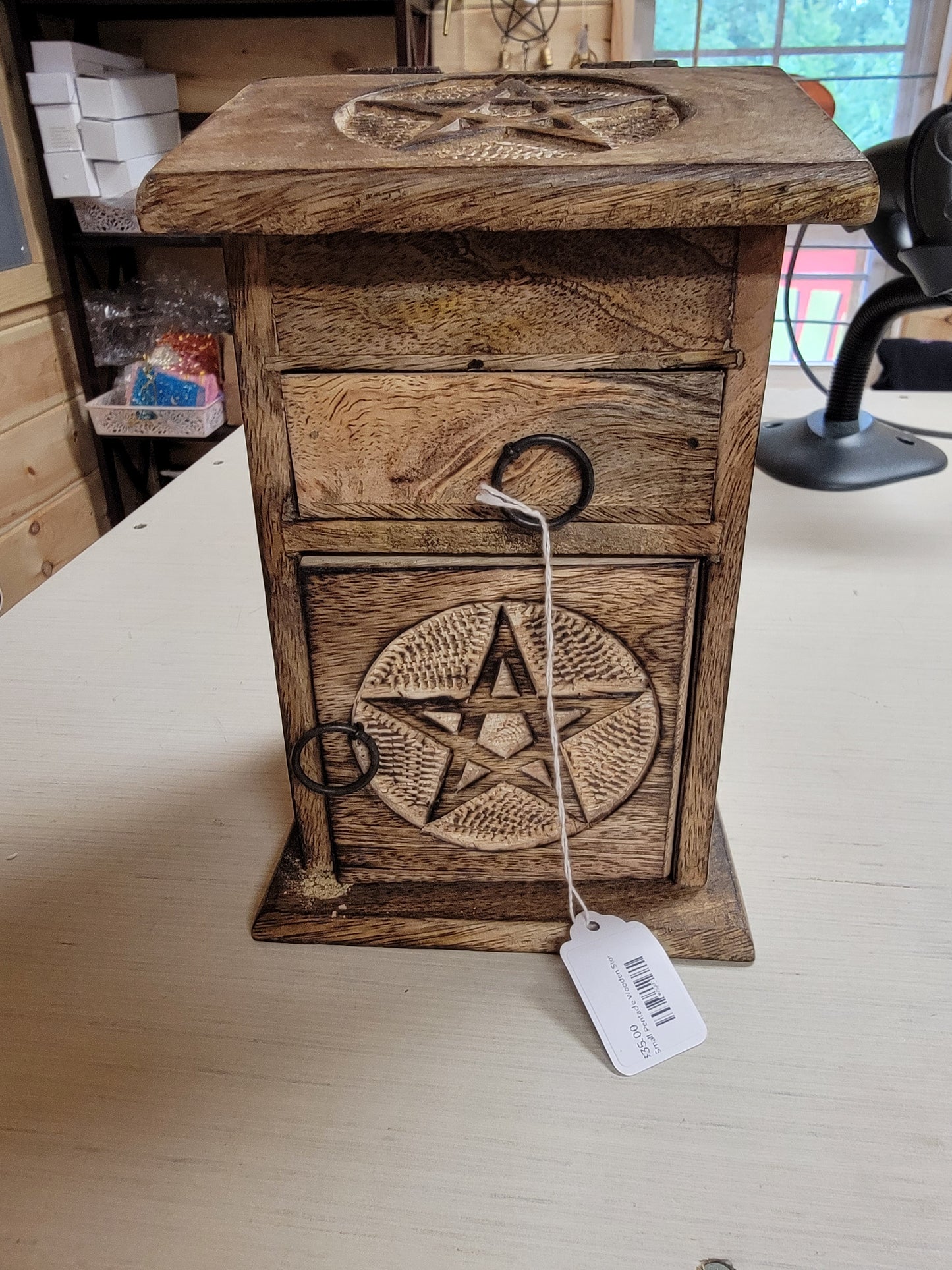 Small Pentacle Wooden Storage Almirah