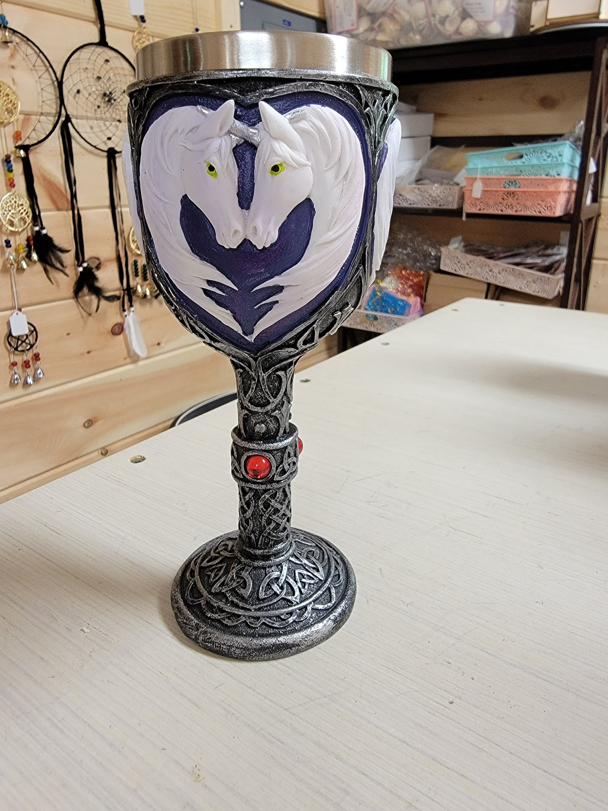 Unicorn Pair Goblet