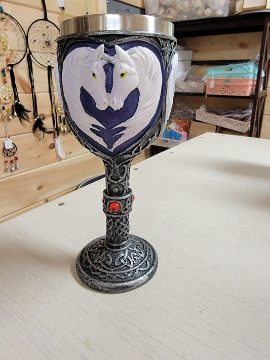 Unicorn Pair Goblet