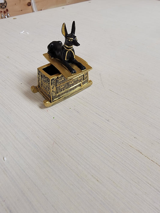 Small Anubis Statue on Box