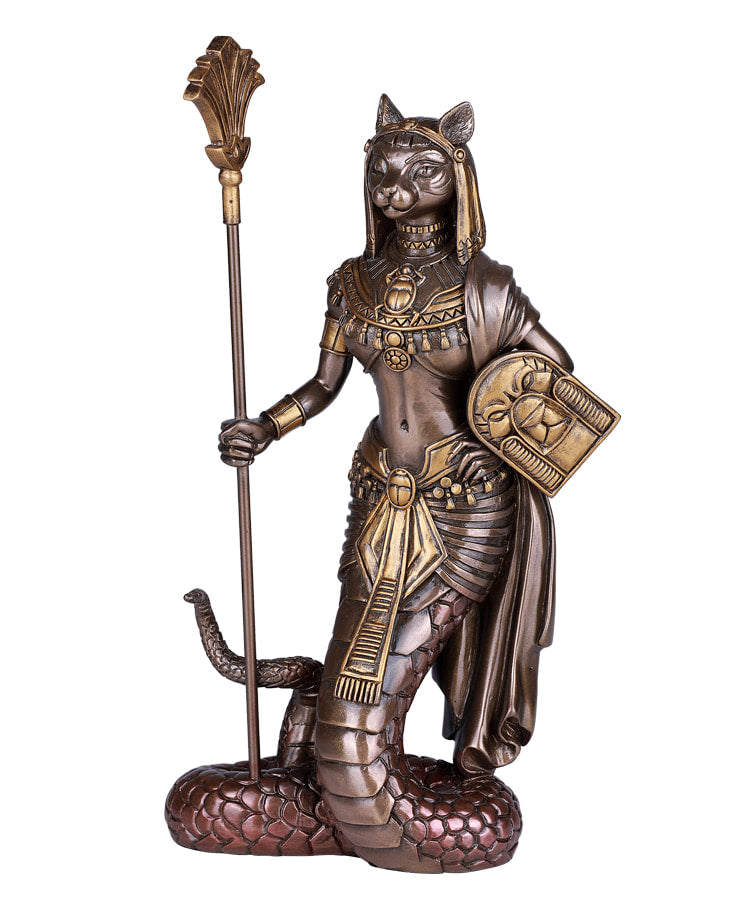 Bastet Statue Bronze Color