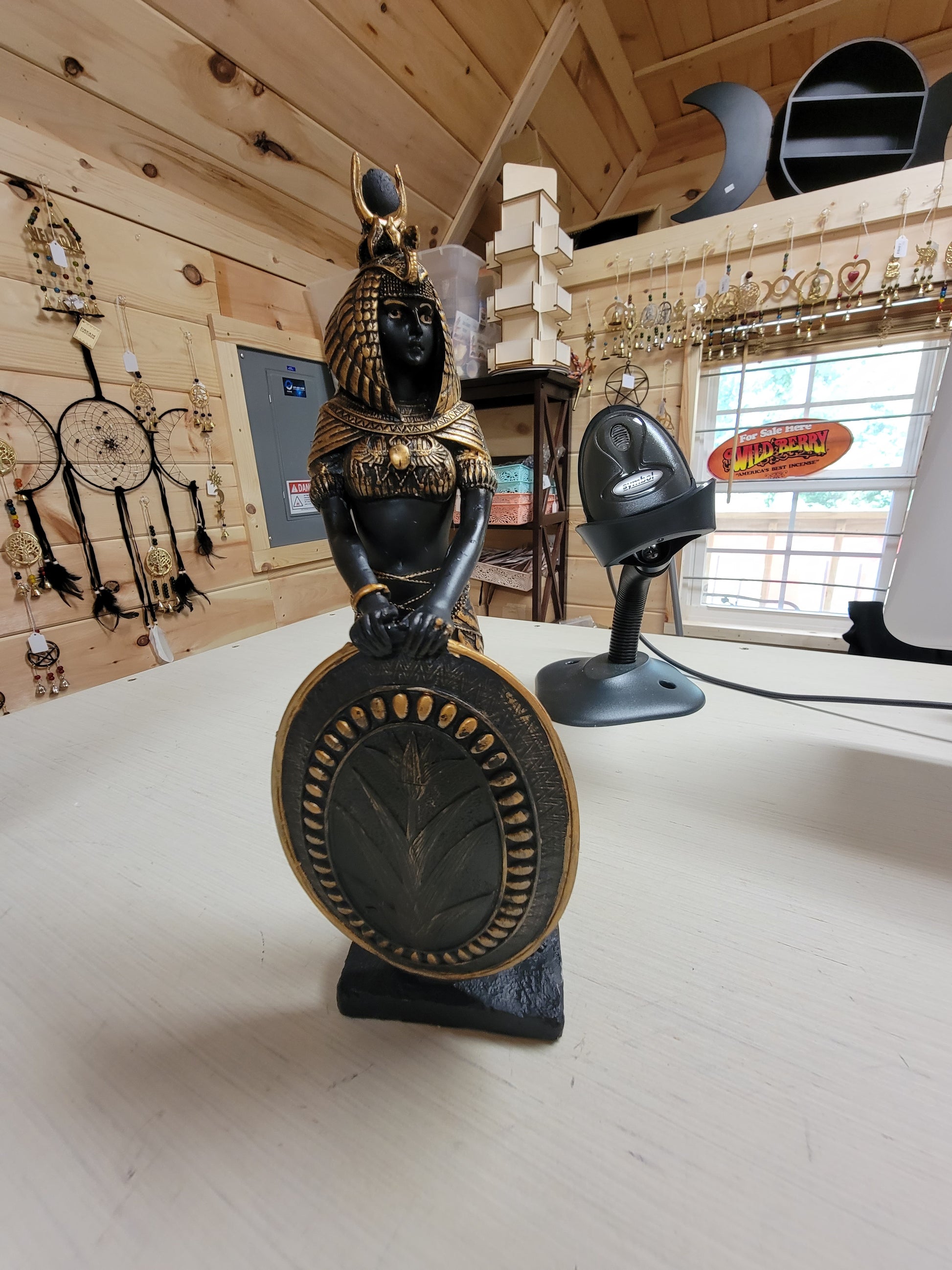 Isis Statue With Shield