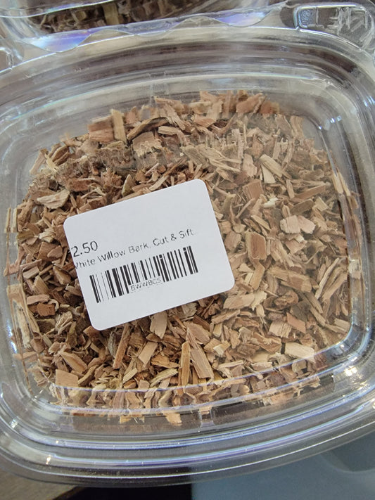 White Willow Bark, Cut & Sifted 3/4 Ounce
