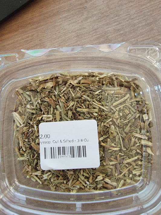 Hyssop, Cut & Sifted - 3/4 Ounce