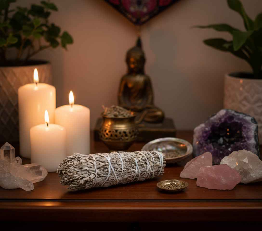 Blue Sage Smudge Stick - Purifying 4" Herbal Sage Bundle