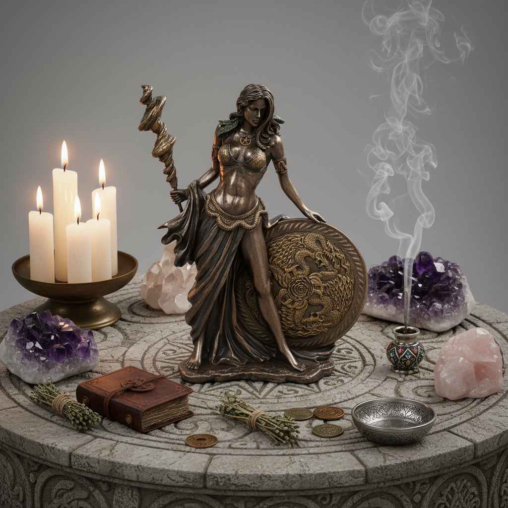 Frigga Statue - Norse Goddess Home Decor for Mythology Lovers