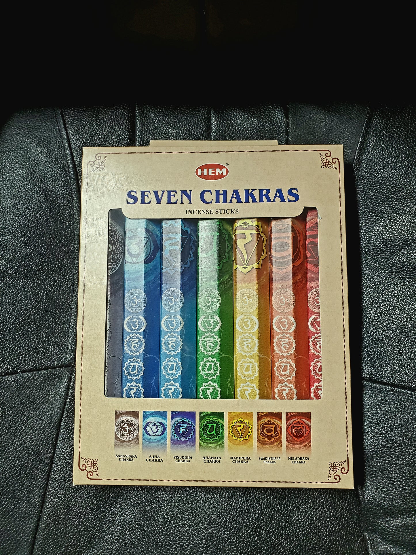 Hem 7 Chakra Gift Pack Incense 20 Sticks (7 Packs Per Box)