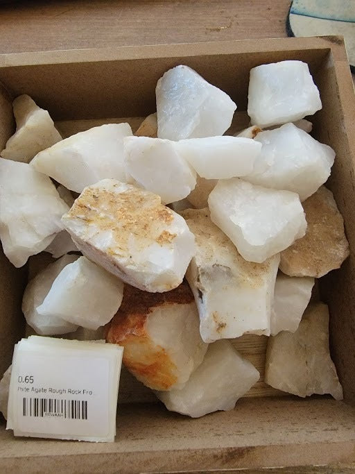White Agate Rough Rock From India