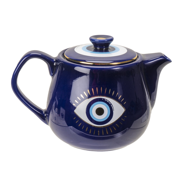 Evil Eye Tea Pot with Tea Strainer