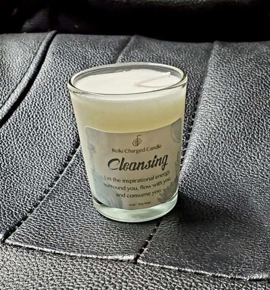 Cleansing Reiki Charged Votive Candle