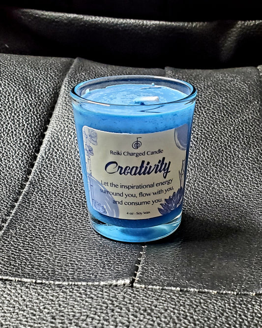 Creativity Reiki Charged Votive Candle