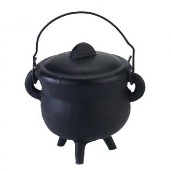 Small Cauldron with Lid Cast Iron