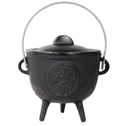Tree Of Life 4 Inch Cast Iron Cauldron