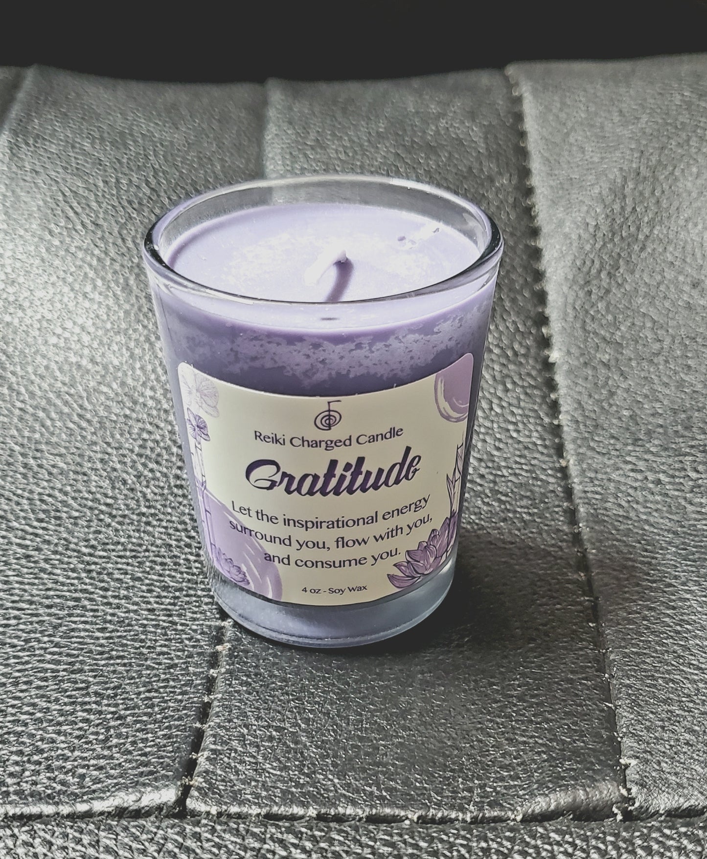 Gratitude Reiki Charged Votive Candle