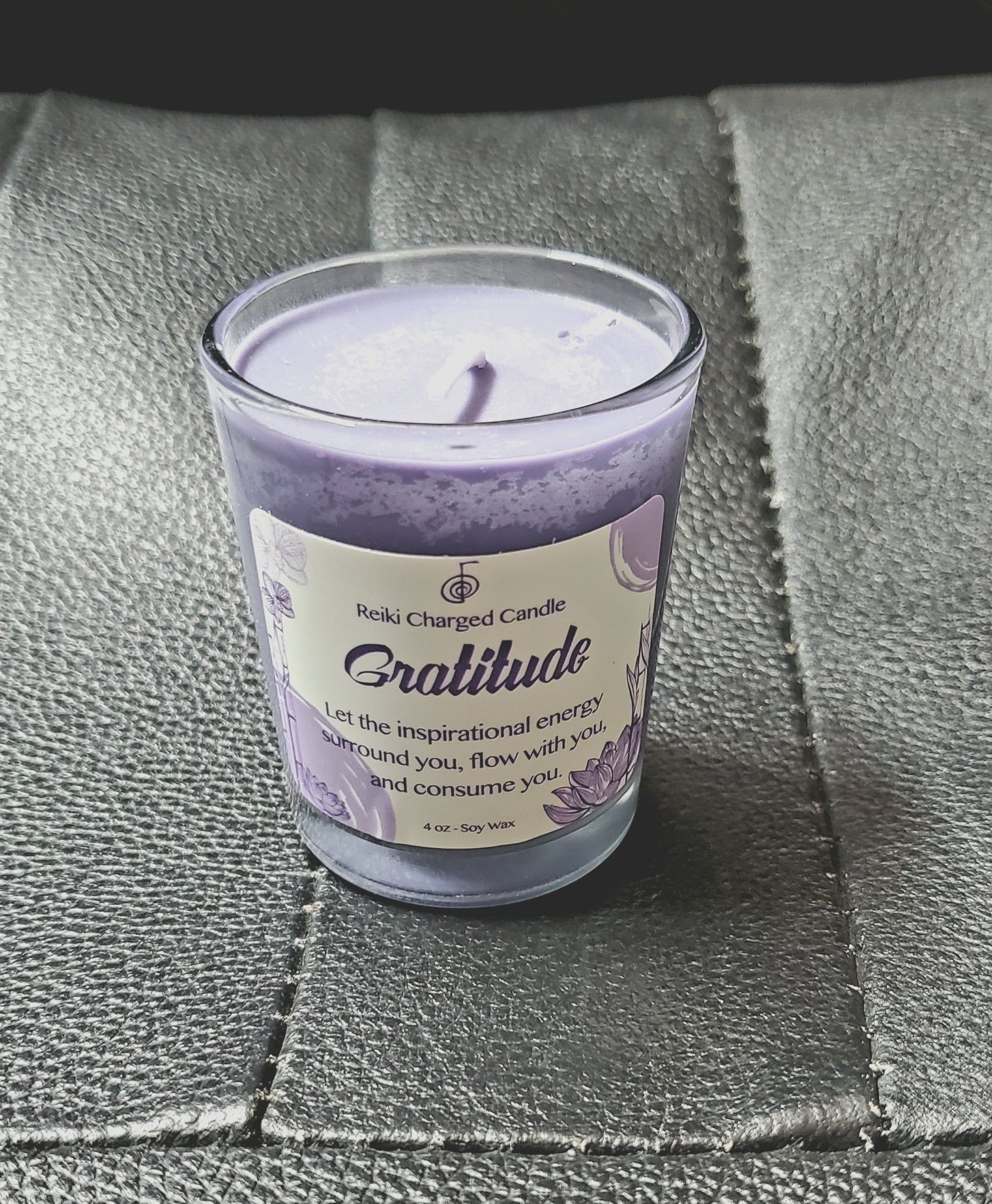 Gratitude Reiki Charged Votive Candle