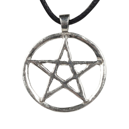 Pentacle Pendant on Black Cord
