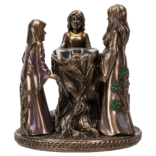 Mother Maiden Crone Tea Lite Candle Holder