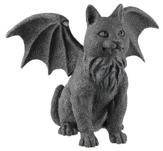 Winged Cat Gargoyle Statue