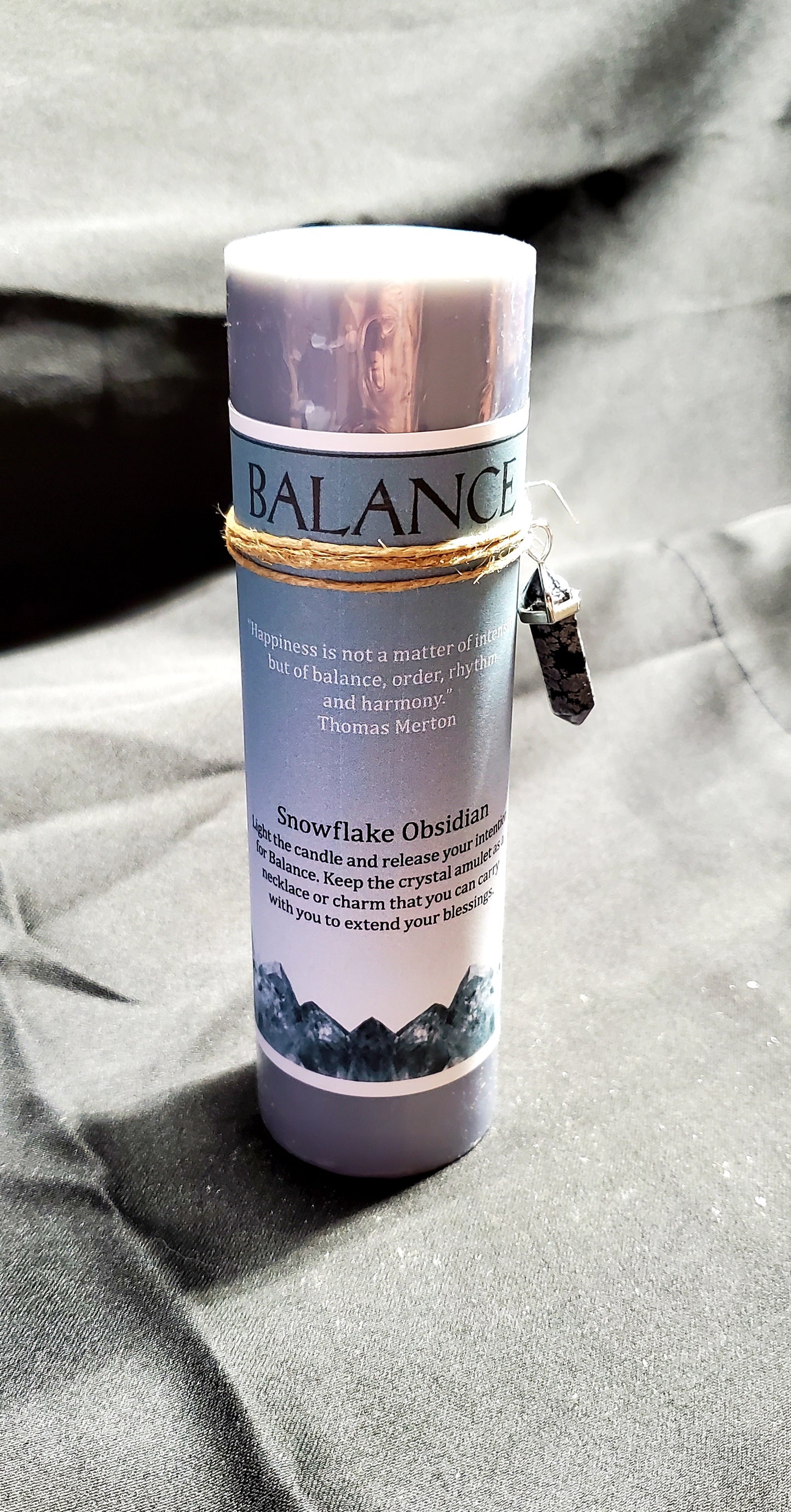 Balance Crystal Energy Candle