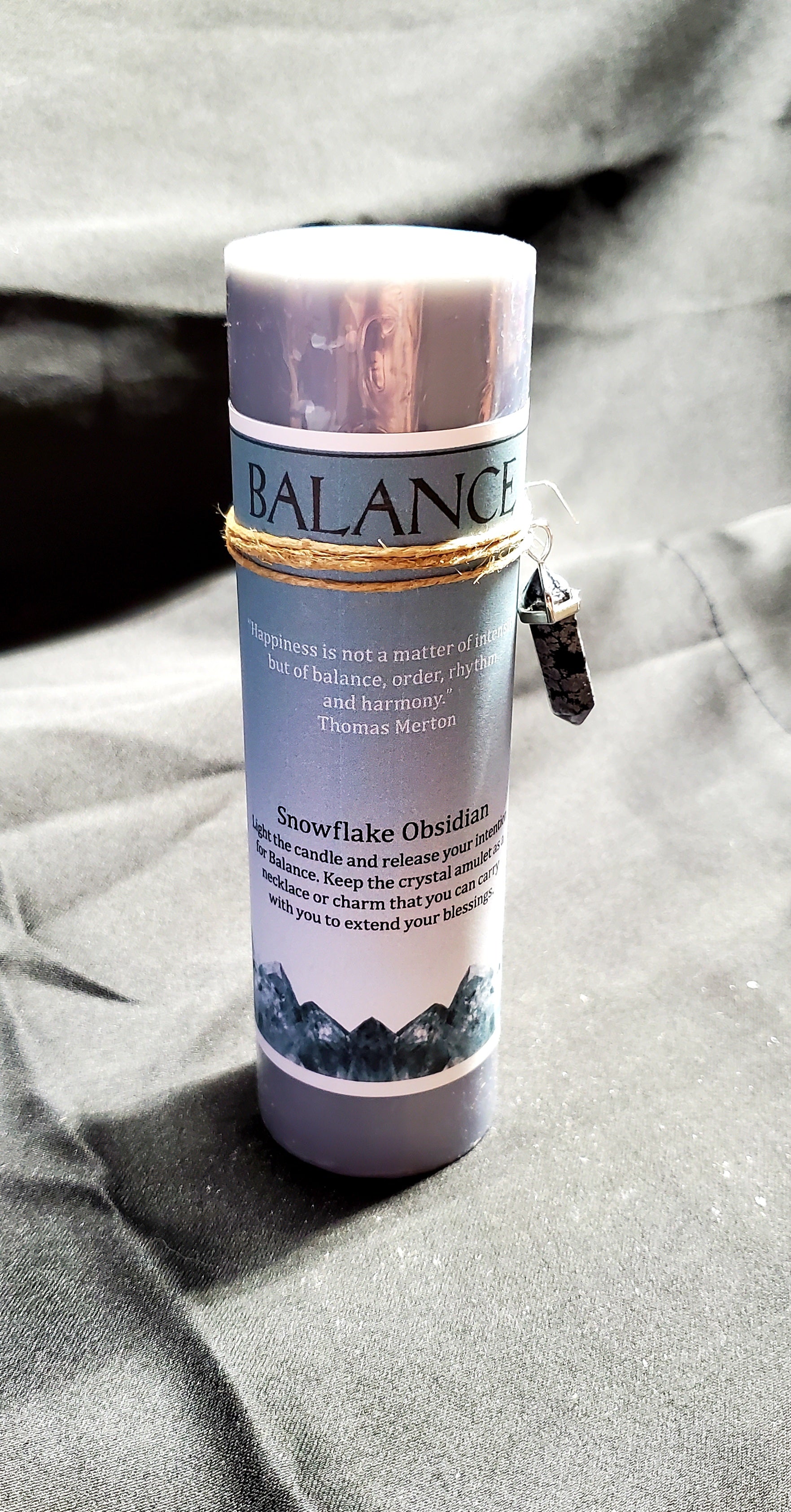 Balance Crystal Energy Candle