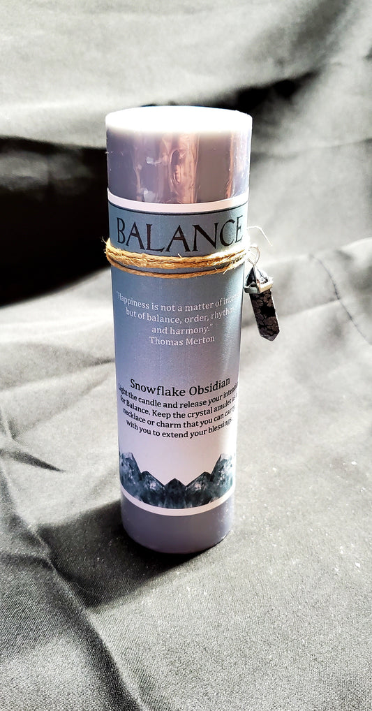 Balance Crystal Energy Candle