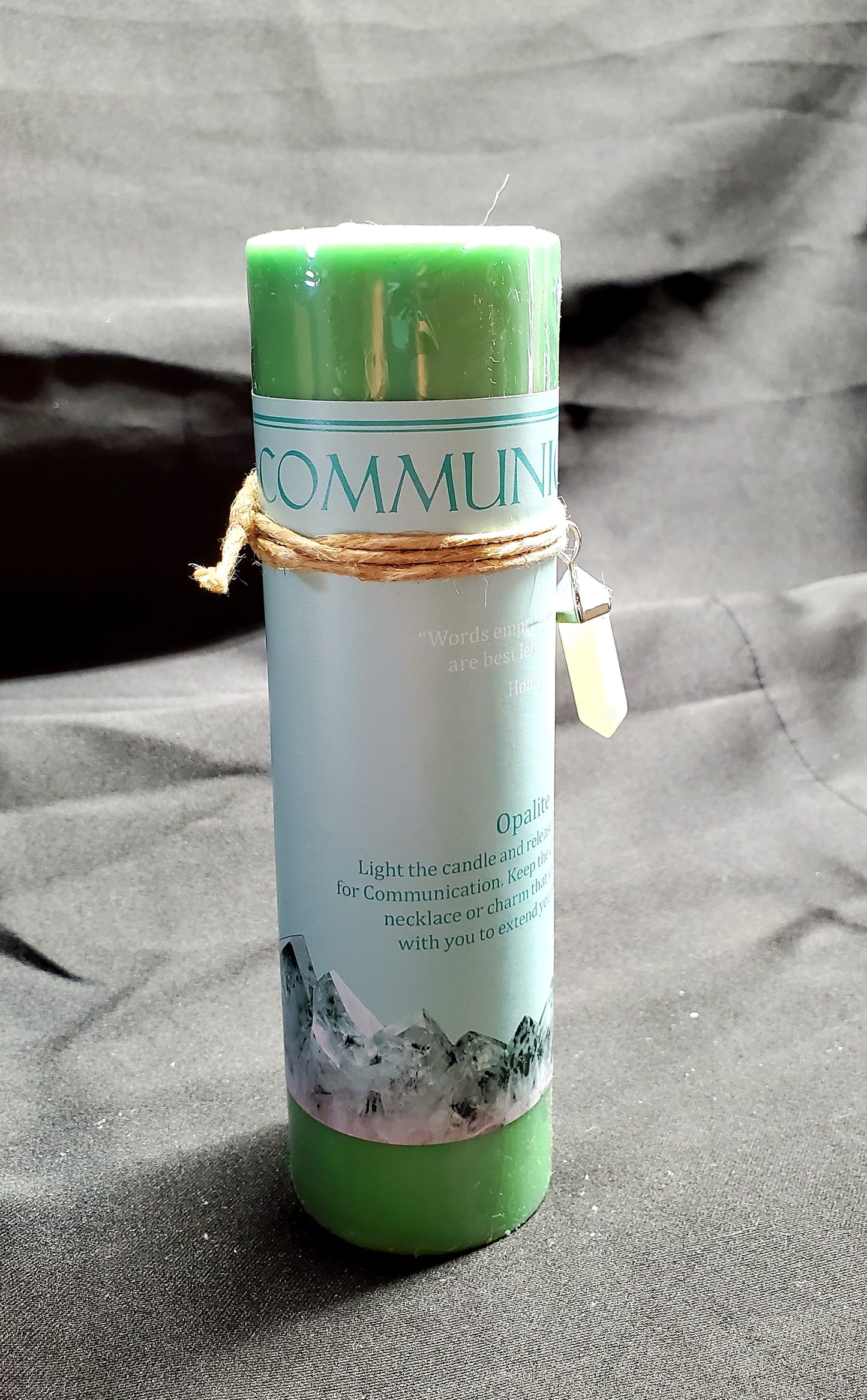 Communication Crystal Energy Candle