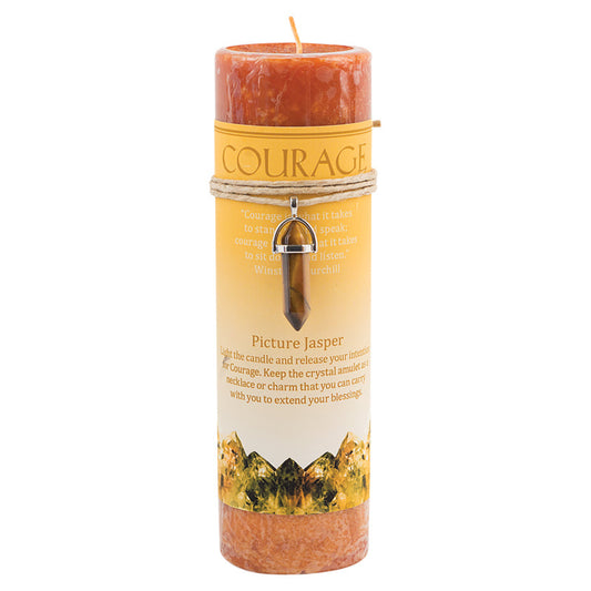 Courage Crystal Energy Candle