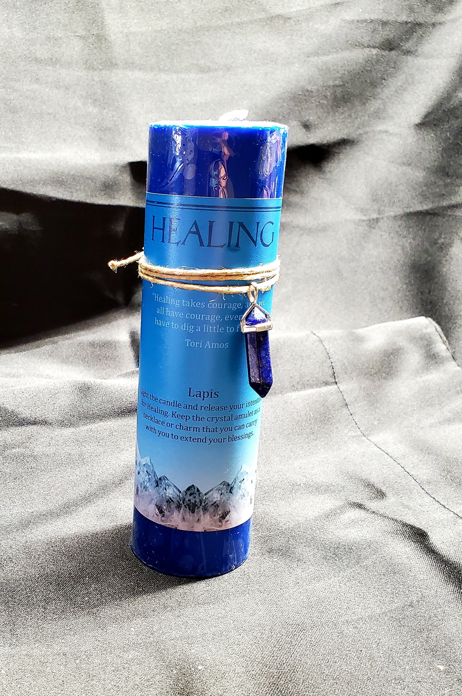 Healing Crystal Energy Candle