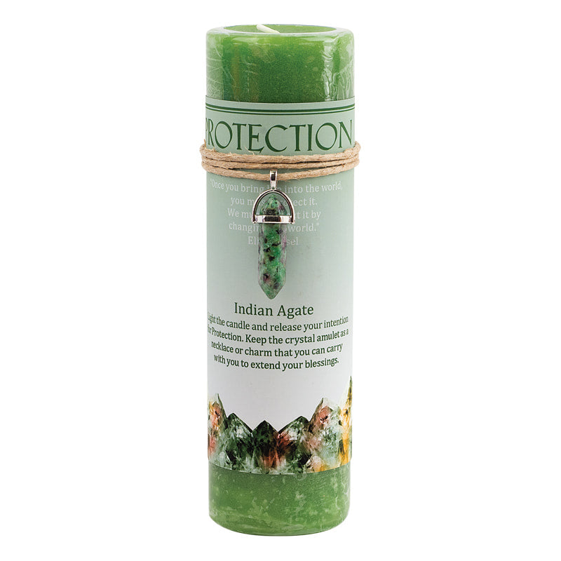 Protection Crystal Energy Candle