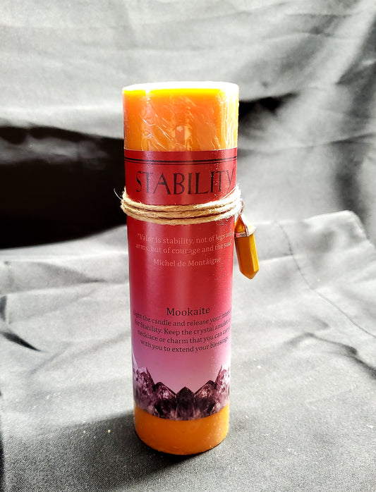 Stability Crystal Energy Candle