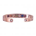 Seven Chakra Copper Bracelet