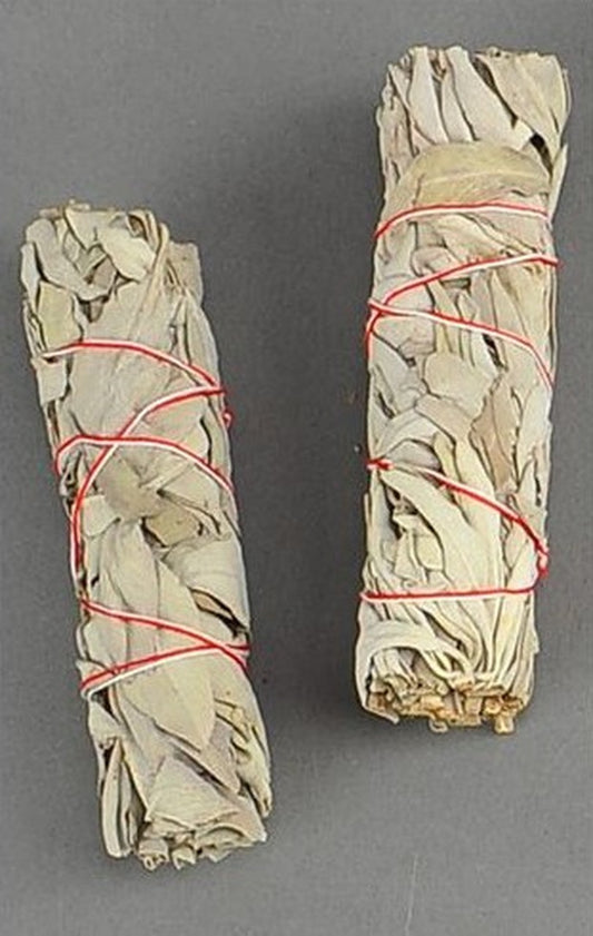 California White Sage Smudge Stick - 4"