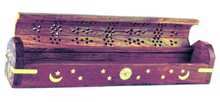 Octagon Ash Catcher Box with Sun and Moon Design