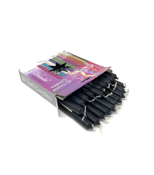 4''Chime/Spell Black Candles (pack of 20)
