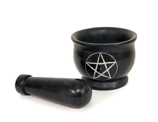 Stone Mortar and Pestle (Pentacle)
