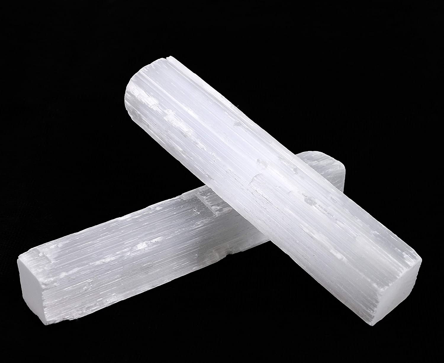 4 Inch Selenite Crystal Wands Sticks for Healing, Reiki, & Metaphysical Energy Drawing